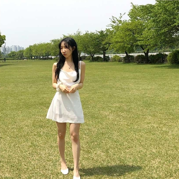 ドレープミニワンピース WHITE