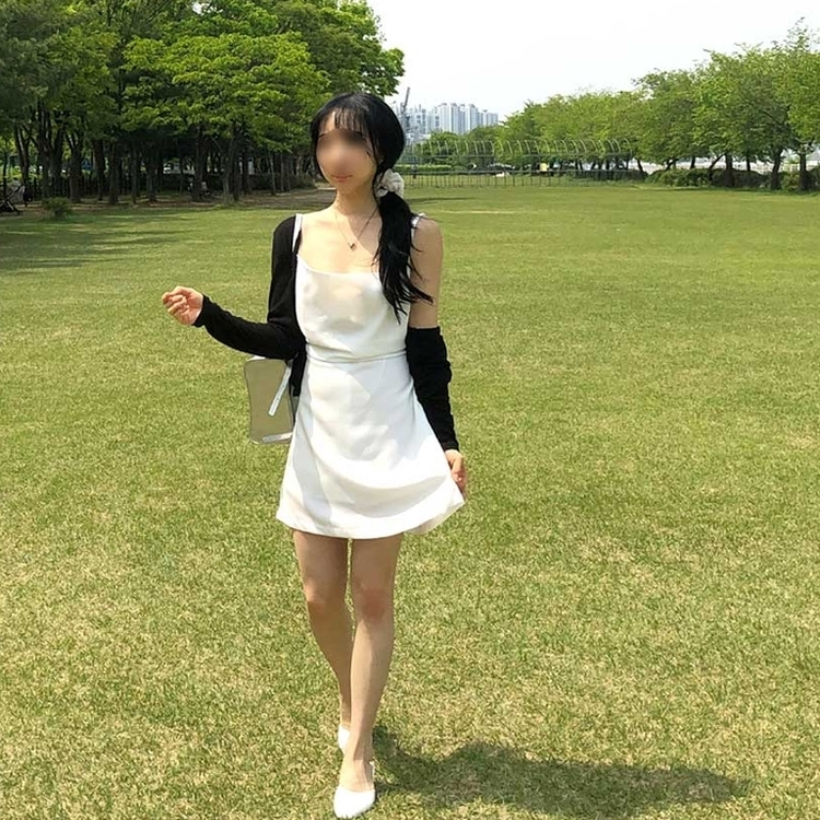 ドレープミニワンピース WHITE