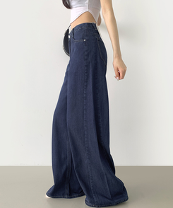 【丈別】テンセルワイドクーリングデニムパンツ DEEP DENIM