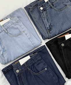 【丈別】テンセルワイドクーリングデニムパンツ