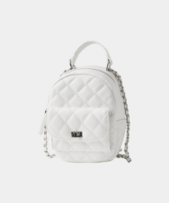 バックバッグ・スクールバッグ キルティングミニトートパックバッグ IVORY