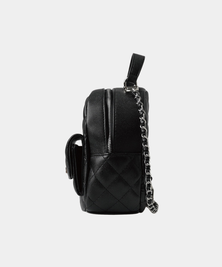 キルティングミニトートパックバッグ BLACK