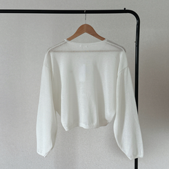 ペンダントリネンバルーンカーディガン(9color)