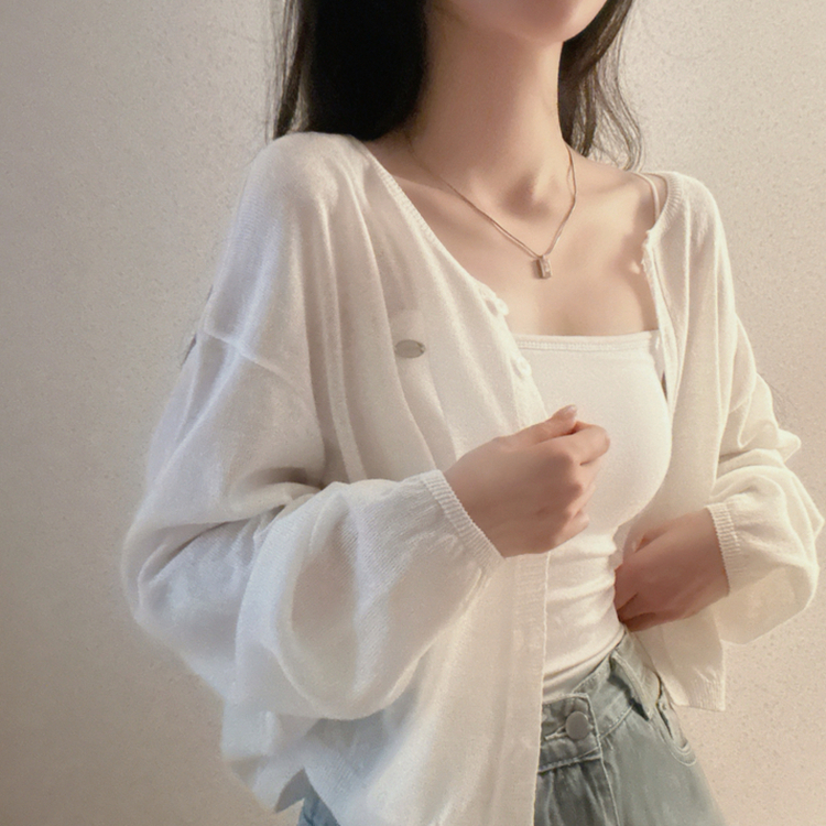 ペンダントリネンバルーンカーディガン(9color) IVORY