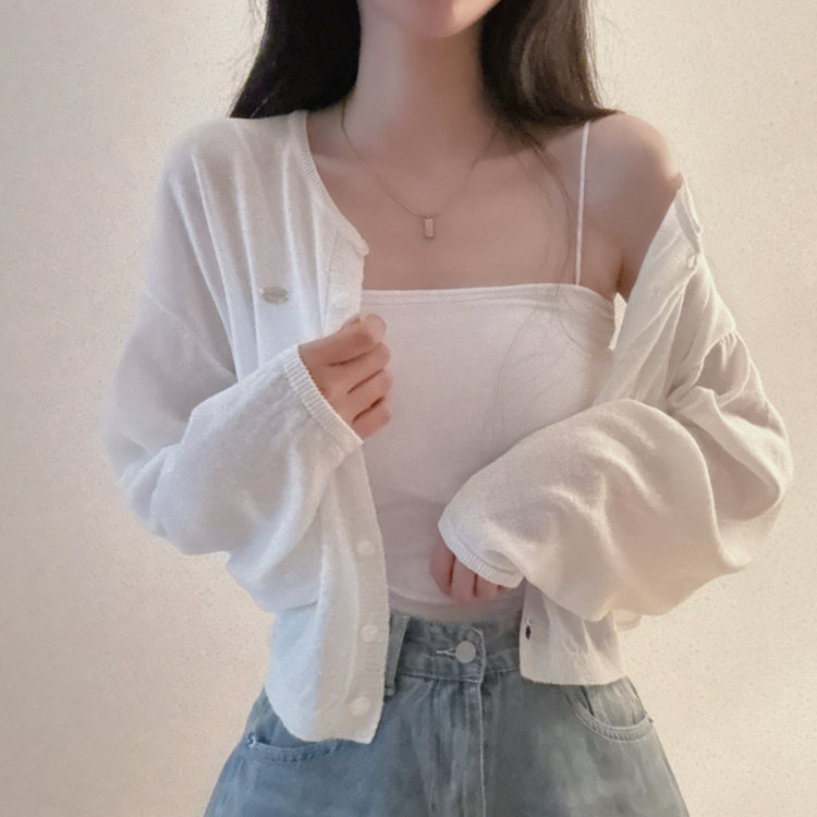 ペンダントリネンバルーンカーディガン(9color) IVORY