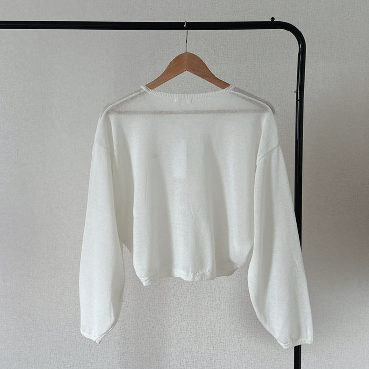 ペンダントリネンバルーンカーディガン(9color)