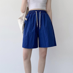 ショートパンツ 【丈別】ワッシャーナイロンパンツ(7color) COBALT BLUE
