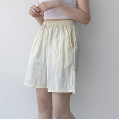 ショートパンツ 【丈別】ワッシャーナイロンパンツ(7color) IVORY