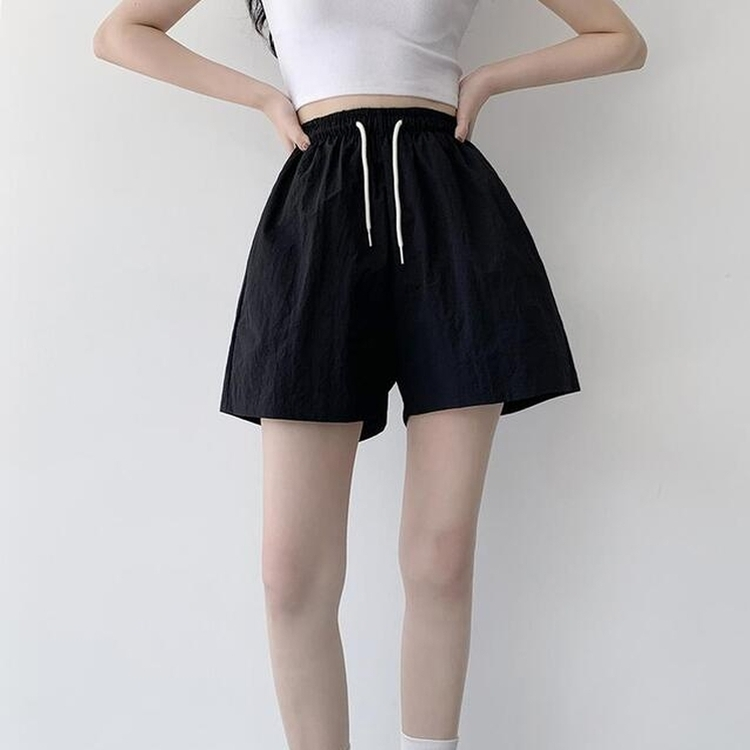 【丈別】ワッシャーナイロンパンツ(7color) BLACK