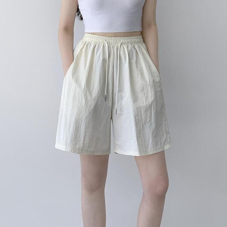 【丈別】ワッシャーナイロンパンツ(7color) IVORY