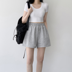 トレーニングパンツ 【丈別】トレーニングハーフパンツ MELANGE