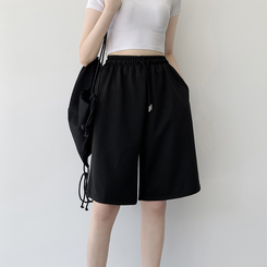 トレーニングパンツ 【丈別】トレーニングハーフパンツ BLACK