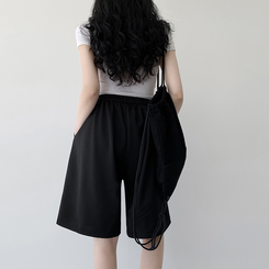 トレーニングパンツ 【丈別】トレーニングハーフパンツ BLACK