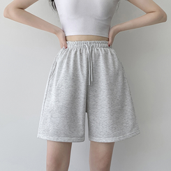 トレーニングパンツ 【丈別】トレーニングハーフパンツ MELANGE WHITE