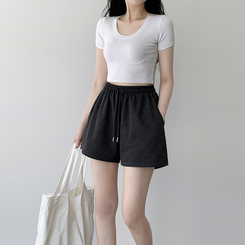 トレーニングパンツ 【丈別】トレーニングハーフパンツ CHARCOAL