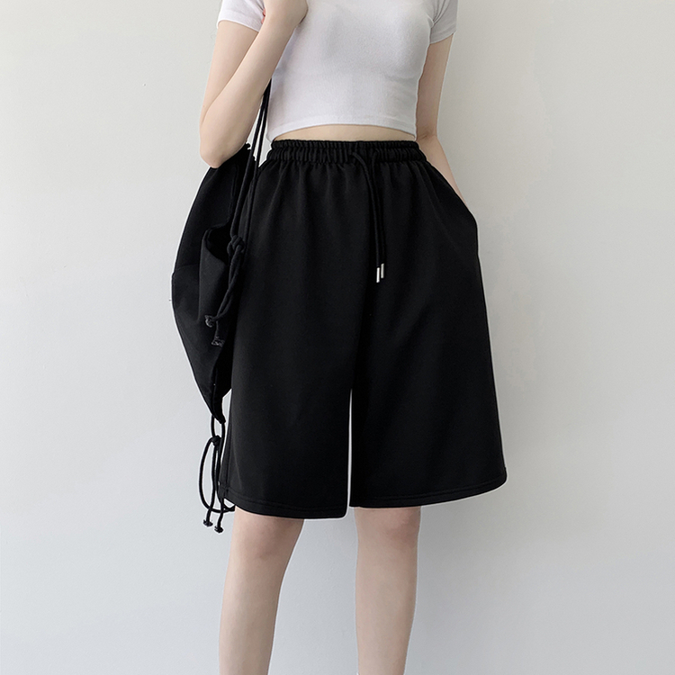 【丈別】トレーニングハーフパンツ BLACK