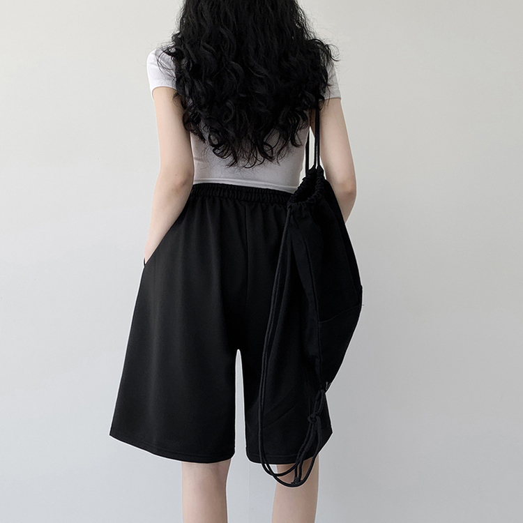 【丈別】トレーニングハーフパンツ BLACK