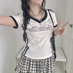 半袖Tシャツ ラインユニフォーム半袖Tシャツ(5color) WHITE