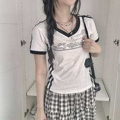 半袖Tシャツ ラインユニフォーム半袖Tシャツ(5color) WHITE