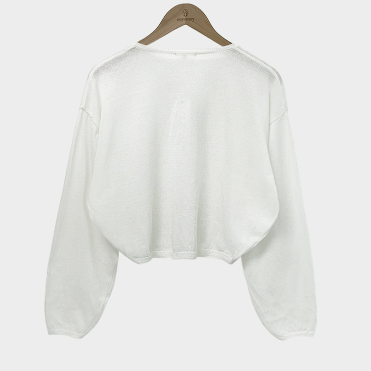 가볍고 시원한쿨썸머 린넨 팬던트 아방핏 크롭 가디건