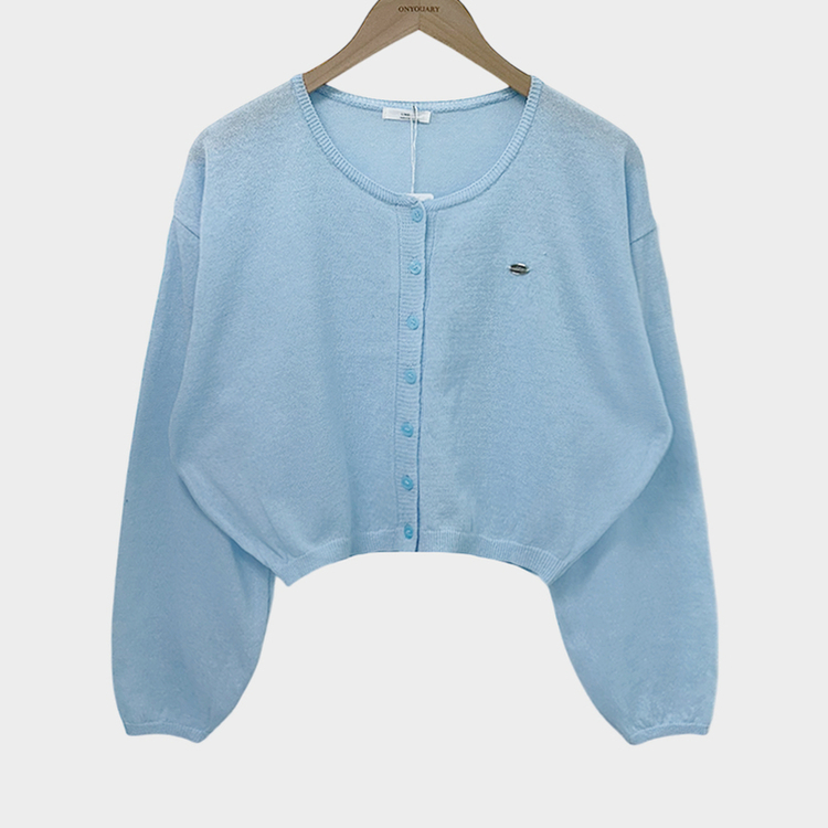 가볍고 시원한쿨썸머 린넨 팬던트 아방핏 크롭 가디건