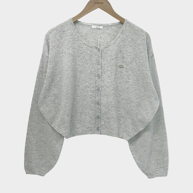 가볍고 시원한쿨썸머 린넨 팬던트 아방핏 크롭 가디건