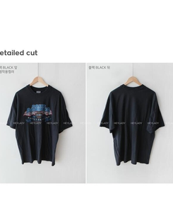 コットンプリンティング半袖Tシャツ