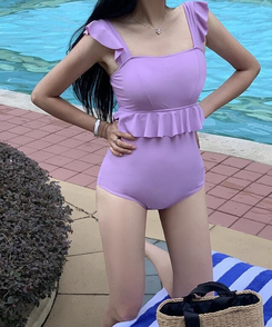 モノキニ フリルモノキニ PURPLE