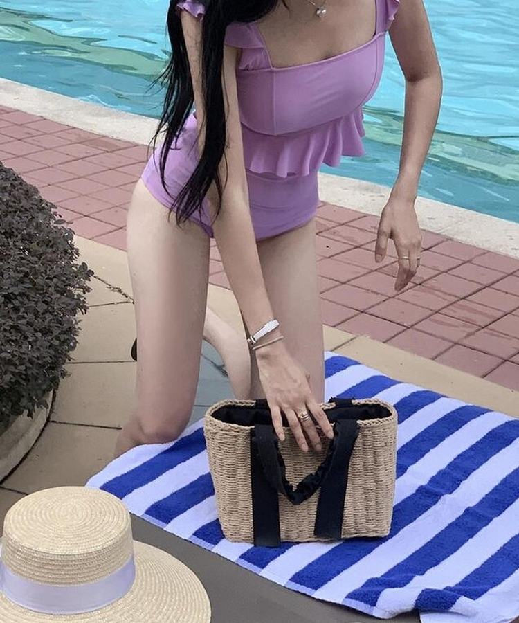 フリルモノキニ PURPLE