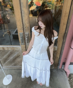 レースロングスカート IVORY