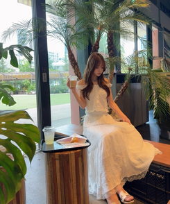 レースロングスカート IVORY