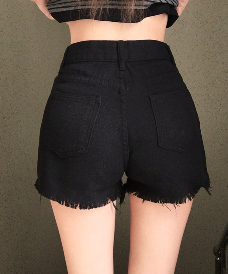 ダメージショートパンツ Black(Winter)