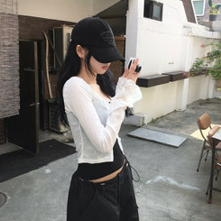 カーディガン リンクルボタンカーディガン IVORY