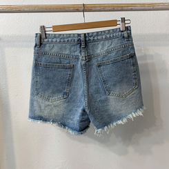 ショートパンツ ダメージデニムショートパンツ