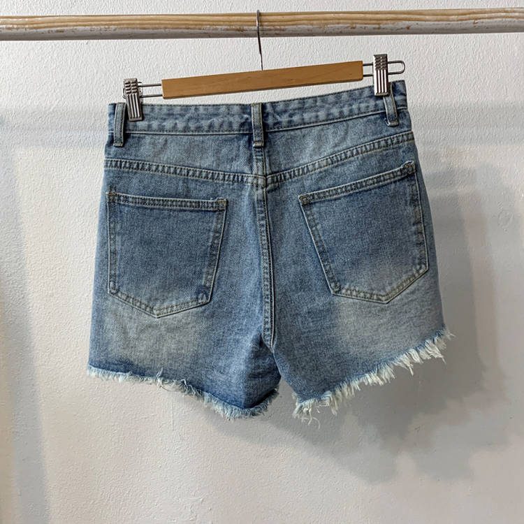 ダメージデニムショートパンツ