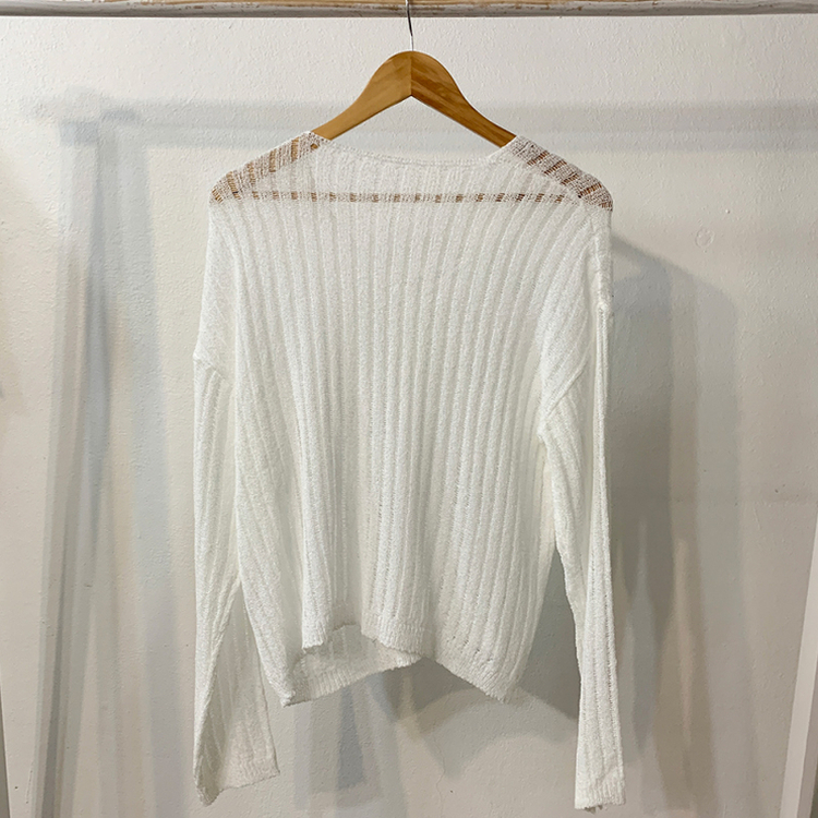 ビーチウェアシースルーニット(6color)