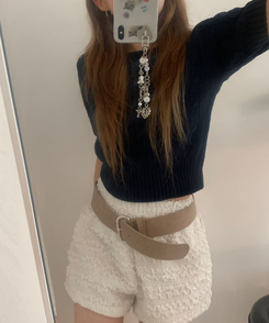 ショートパンツ ピンポンミニパンツ IVORY