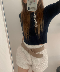 ショートパンツ ピンポンミニパンツ IVORY