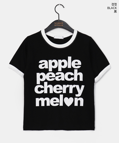 半袖Tシャツ レタリングリンガー半袖Tシャツ