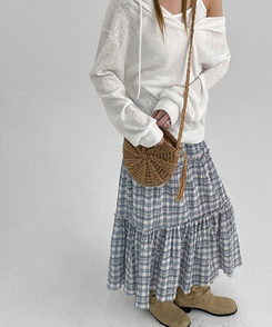 ラタンクロスバッグ BROWN