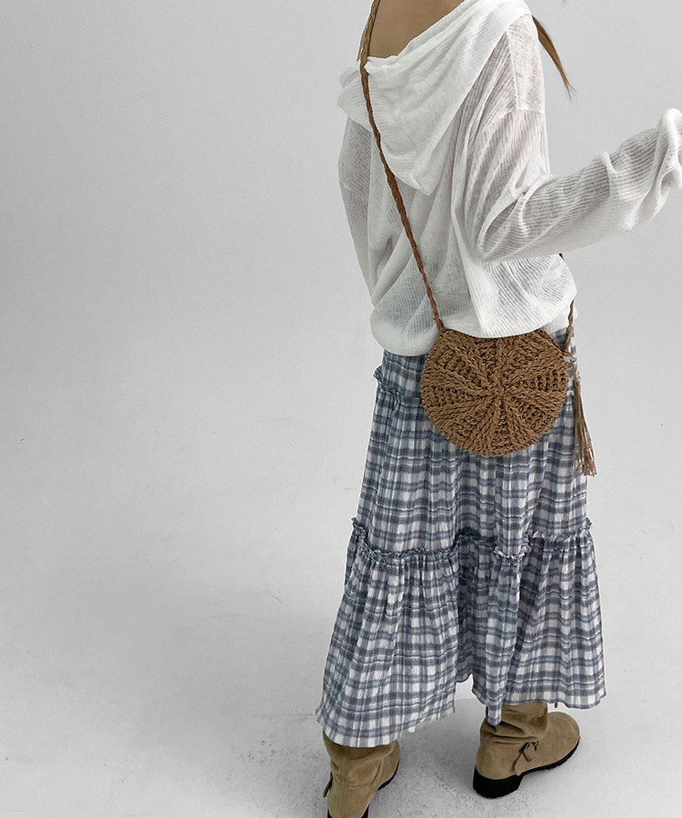 ラタンクロスバッグ BROWN