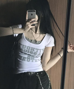 半袖Tシャツ フューチャーUネック半袖Tシャツ WHITE