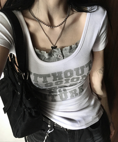 ノースリーブ 【カップ付き】レースクロップキャミソール GREY
