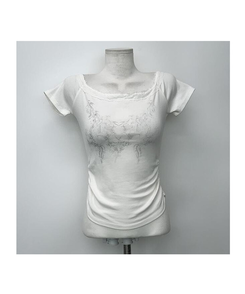 【マフラー付き】レース半袖Tシャツ