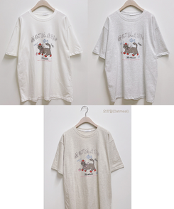 半袖Tシャツ ルーズキャット半袖Tシャツ