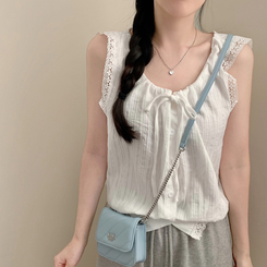 ブラウス レースサマーキャミソールブラウス WHITE