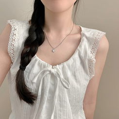 ブラウス レースサマーキャミソールブラウス WHITE