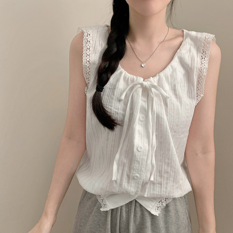 レースサマーキャミソールブラウス WHITE