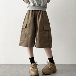 カーゴバンディングバミューダパンツ DEEP BEIGE