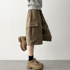 カーゴバンディングバミューダパンツ DEEP BEIGE